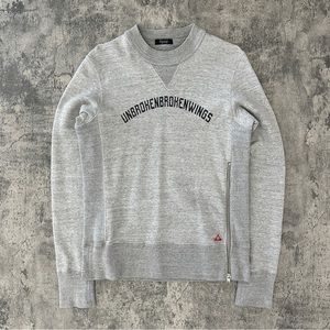 AW08 Undercover “Unbrokenbrokenwings” Side-Zip Crewneck